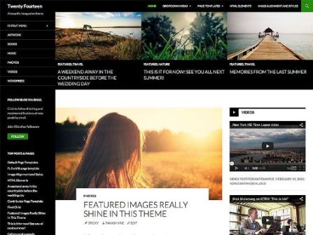 ejemplo WP homepage